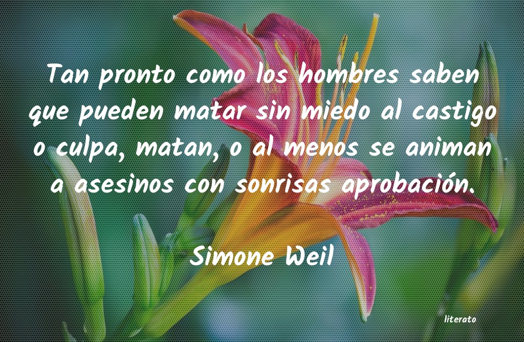 frases de Simone Weil