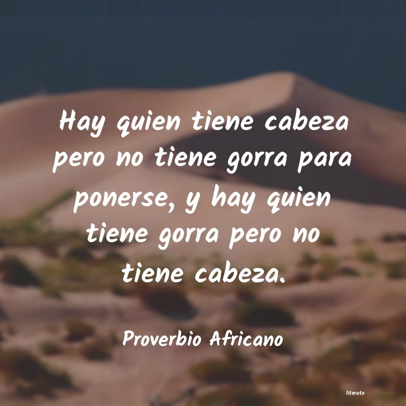 Frases de Proverbio Africano