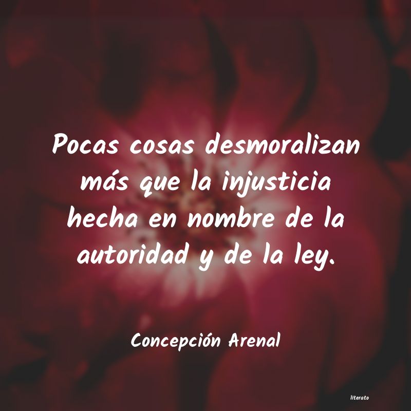 frases de Concepción Arenal