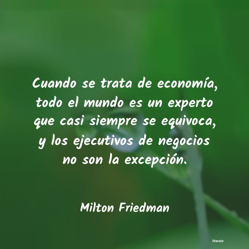 frases de Milton Friedman