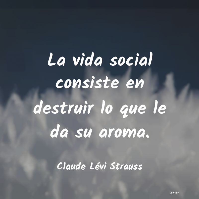 frases de Claude Lévi Strauss
