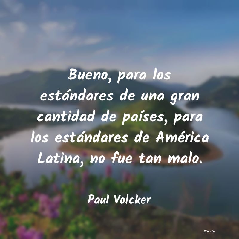 Frases de Paul Volcker