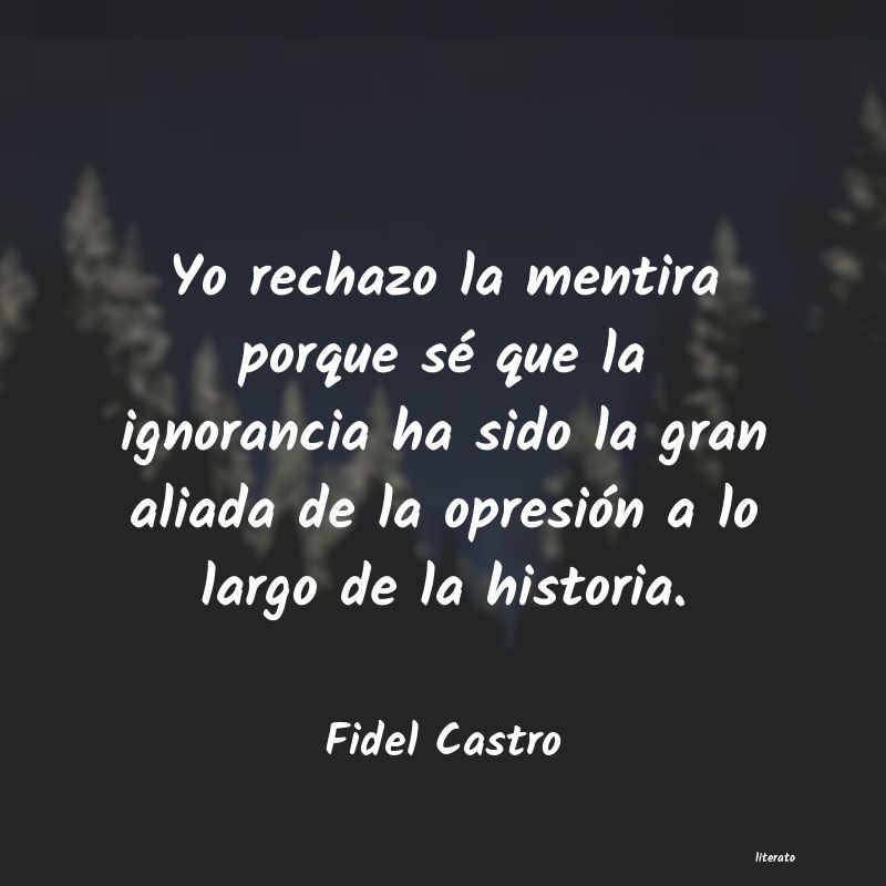 frases de Fidel Castro
