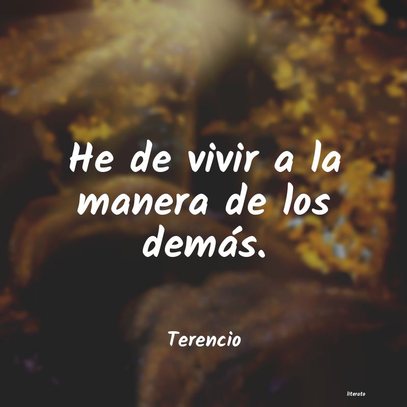 frases de Terencio