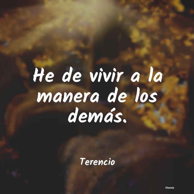 Frases de Terencio