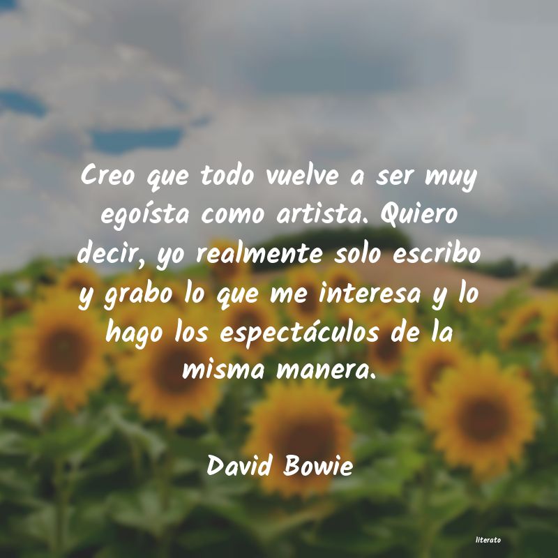 frases de David Bowie
