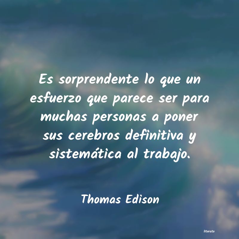 <ol class='breadcrumb' itemscope itemtype='http://schema.org/BreadcrumbList'>
<li itemprop='itemListElement'><a href='/autores/'>Autores</a></li>
<li itemprop='itemListElement'><a href='/autor/thomas_edison/'>Thomas Edison</a></li>
</ol>