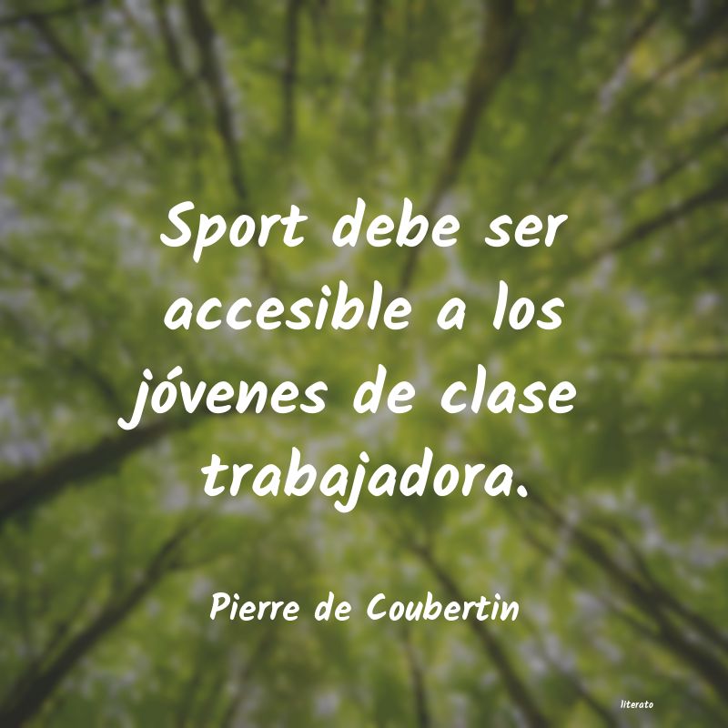 frases de Pierre de Coubertin