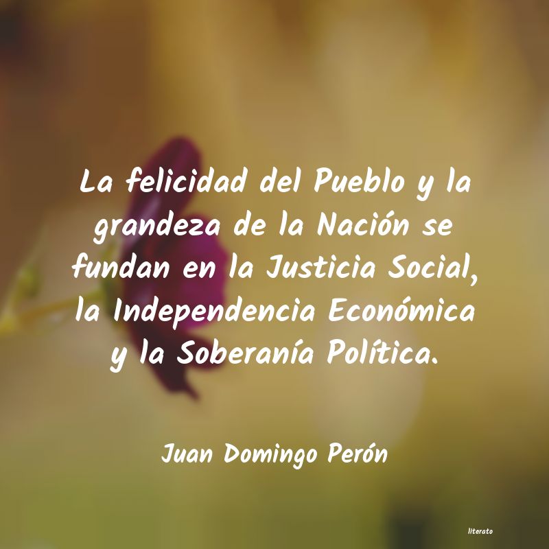 Frases de Juan Domingo Perón