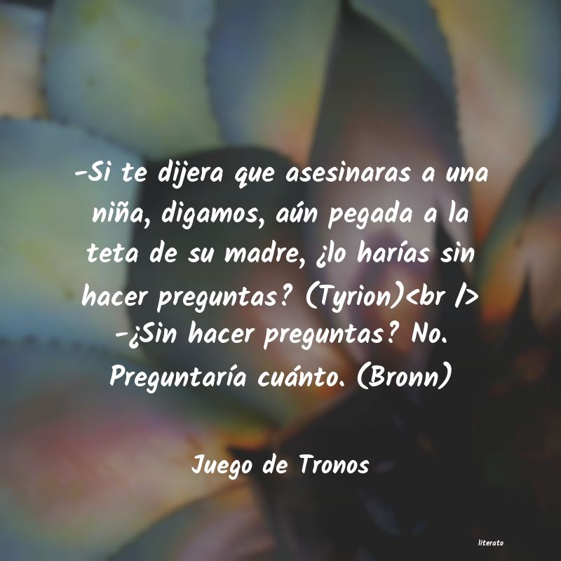 frases de Juego de Tronos