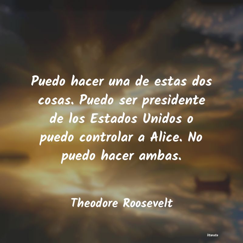 Frases de Theodore Roosevelt