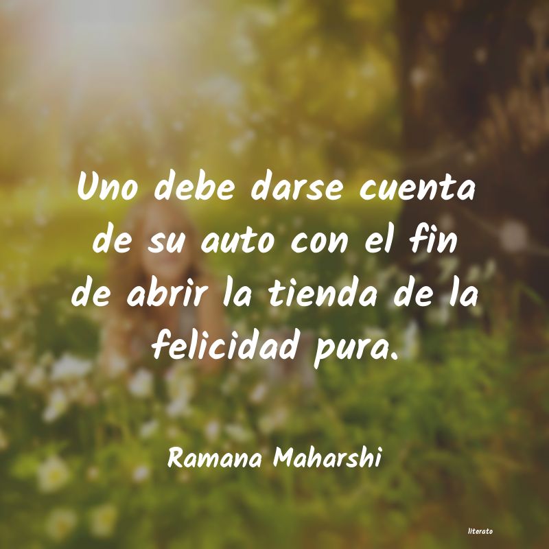 Frases de Ramana Maharshi