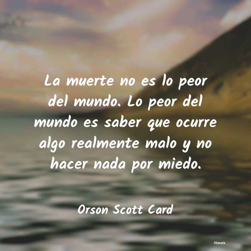 frases de Orson Scott Card