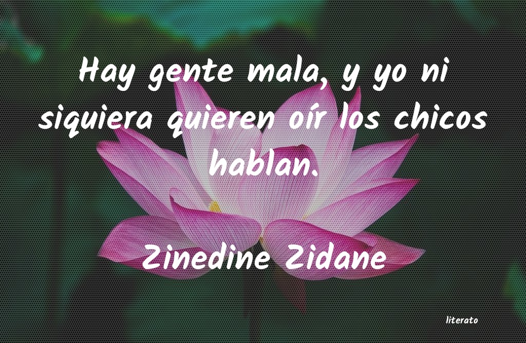 frases de Zinedine Zidane