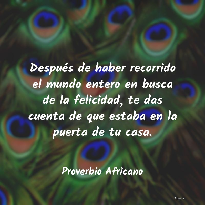 Frases de Proverbio Africano