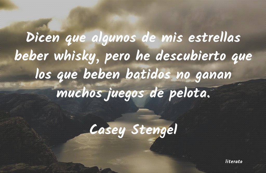 frases de Casey Stengel