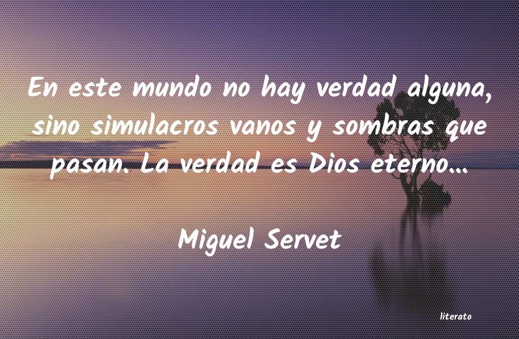 Frases de Miguel Servet