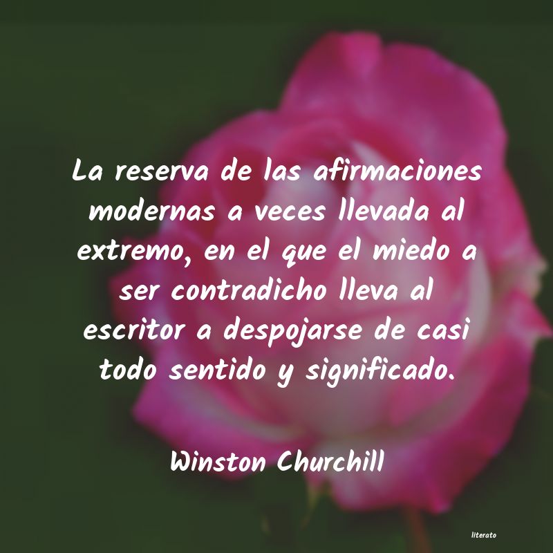 pensamiento de Winston Churchil