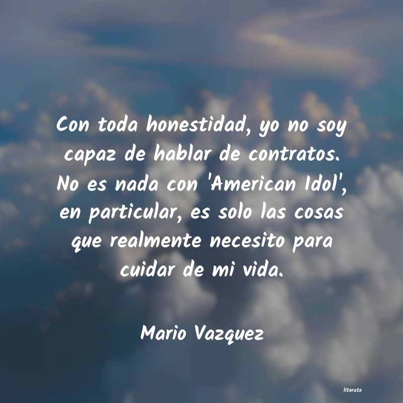 frases de Mario Vazquez