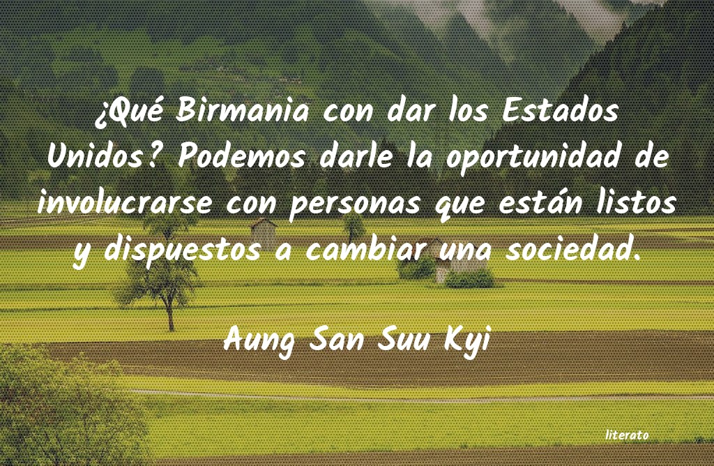 Frases de Aung San Suu Kyi