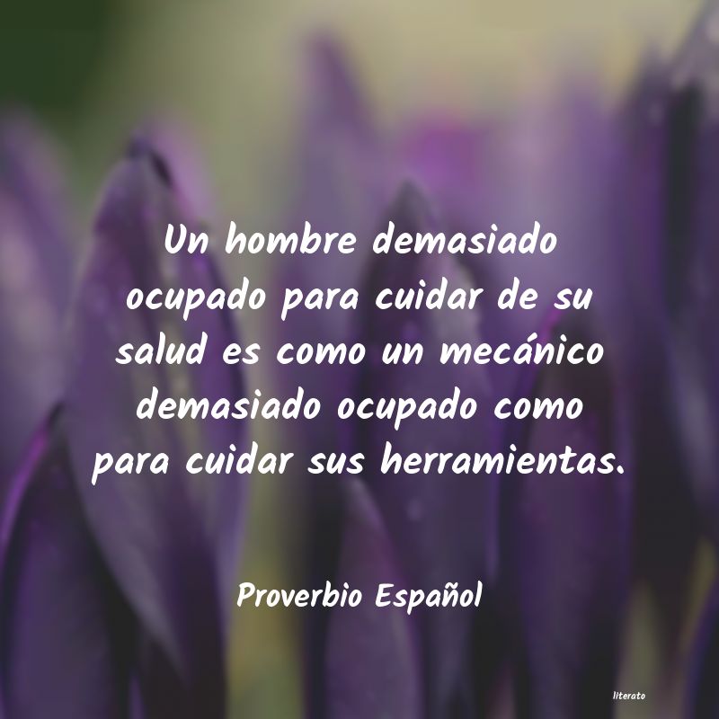 proverbio espanol salud