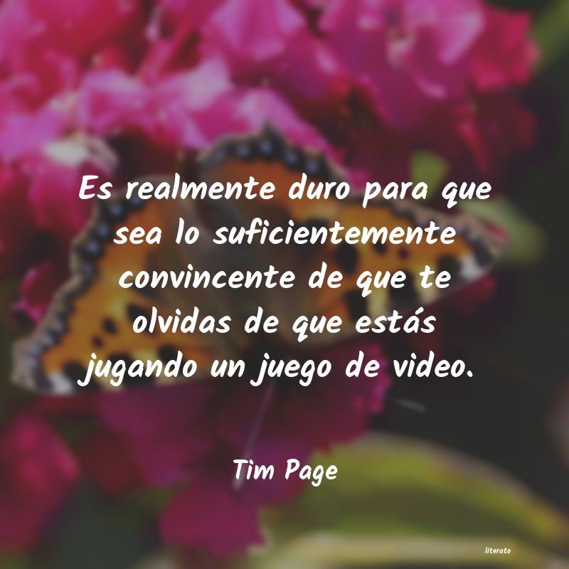Frases de Tim Page