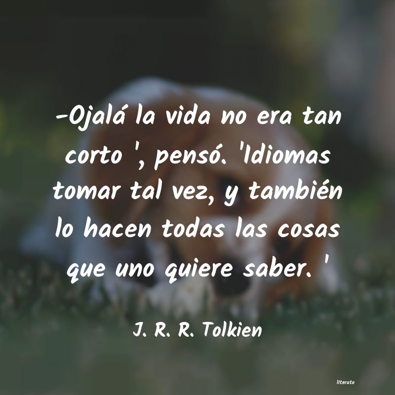 Frases de J. R. R. Tolkien