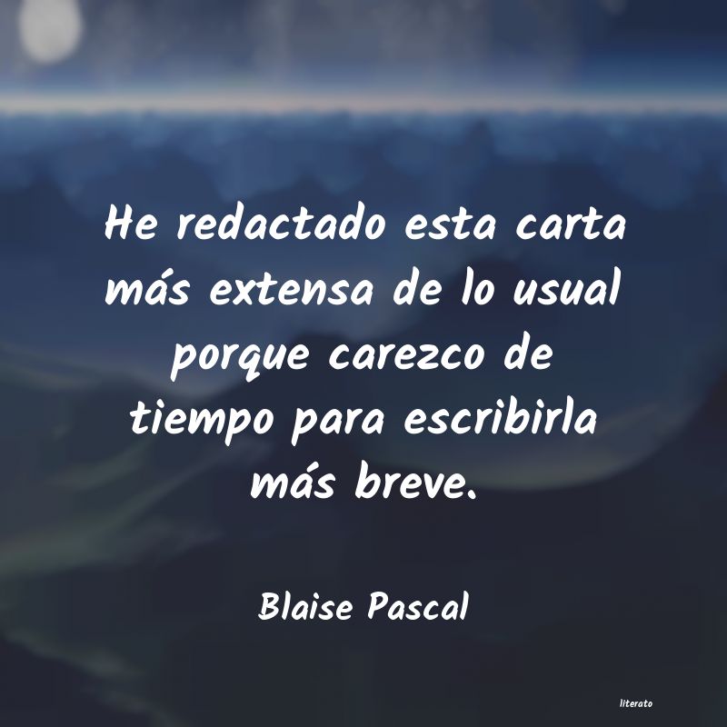 Frases de Blaise Pascal