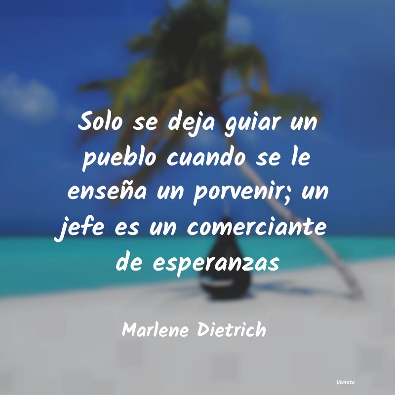 Frases de Marlene Dietrich