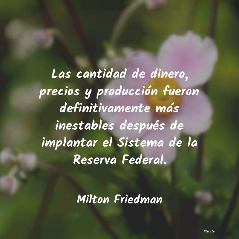 frases de Milton Friedman