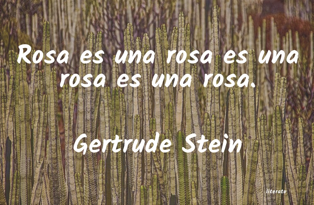 frases de Gertrude Stein