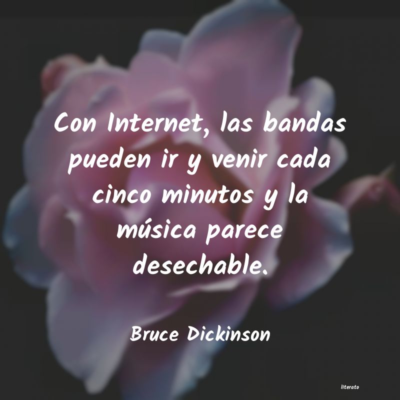 Frases de Bruce Dickinson