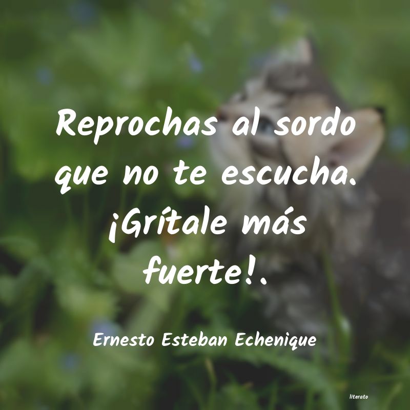 frases de Ernesto Esteban Echenique