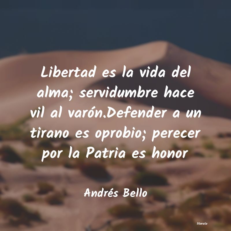 frases de AndrÃ©s Bello