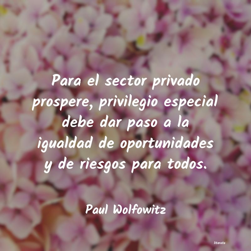 Frases de Paul Wolfowitz