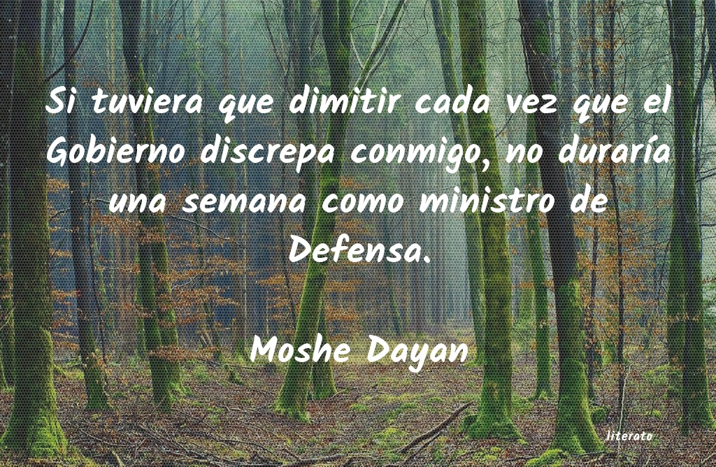 frases de Moshe Dayan