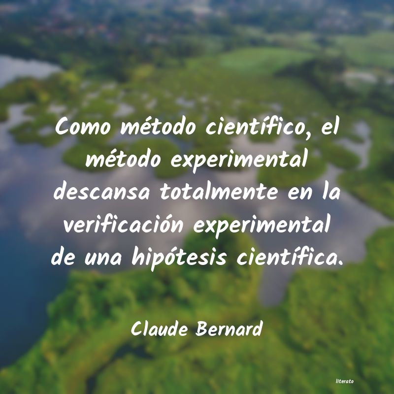 Frases de Claude Bernard