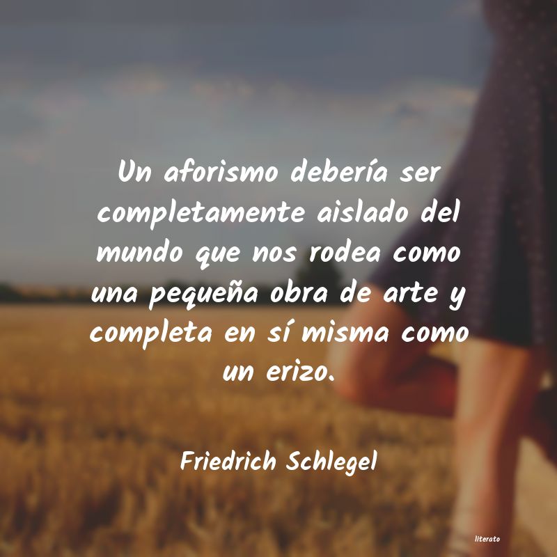 Frases de Friedrich Schlegel