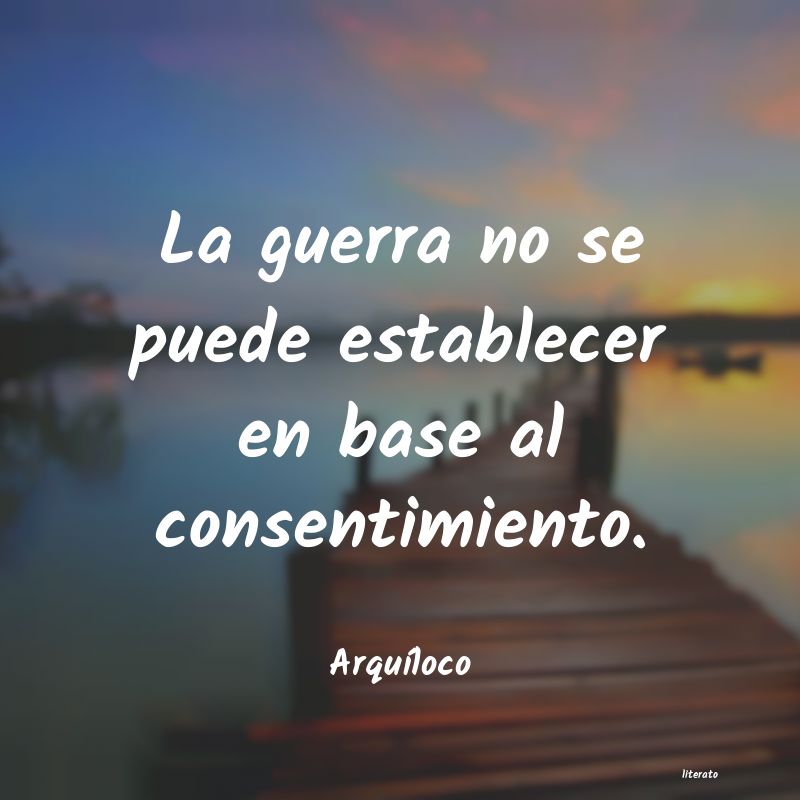 frases de ArquÃloco