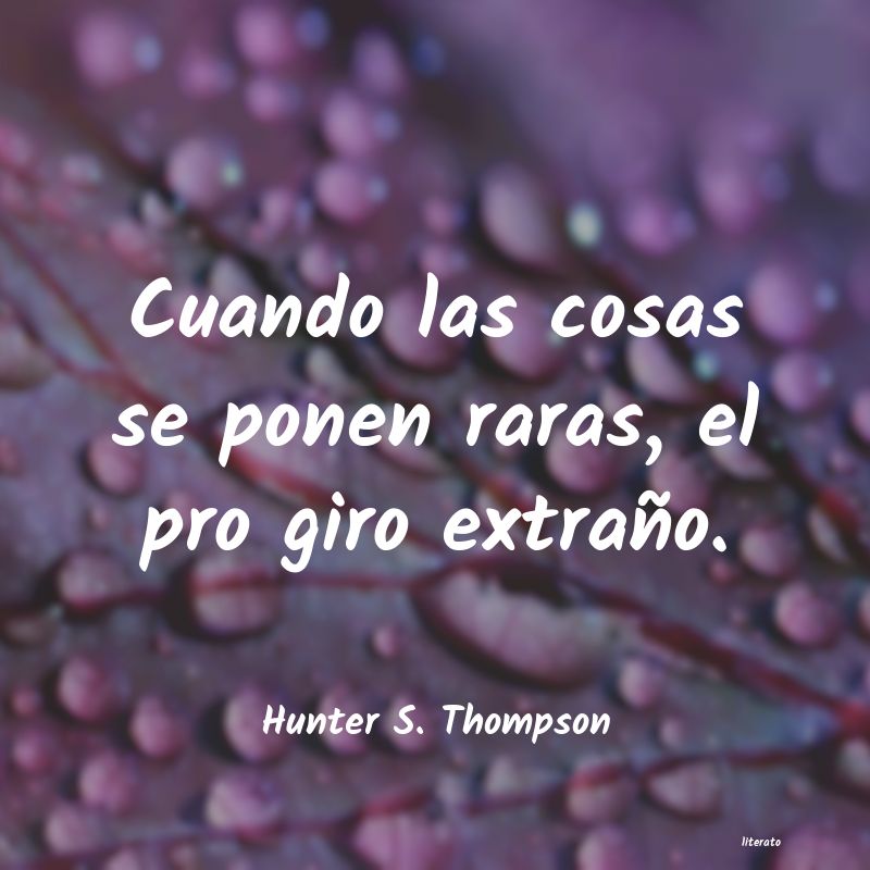 Frases de Hunter S. Thompson