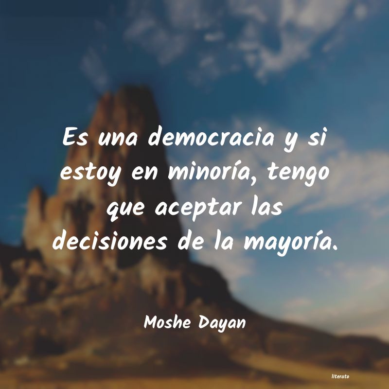 frases de Moshe Dayan
