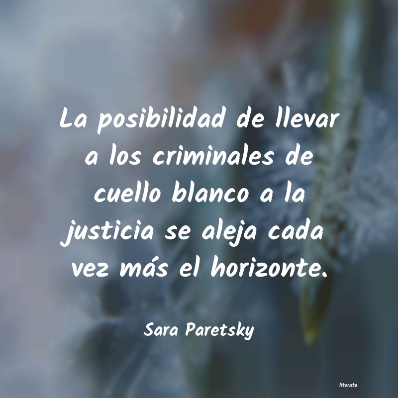 Frases de Sara Paretsky