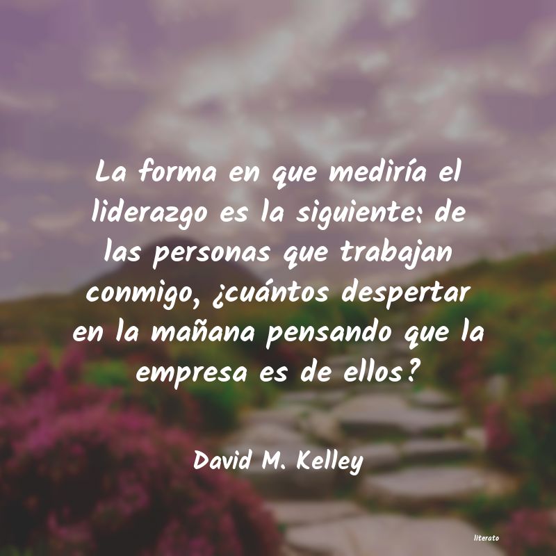 Frases de David M. Kelley