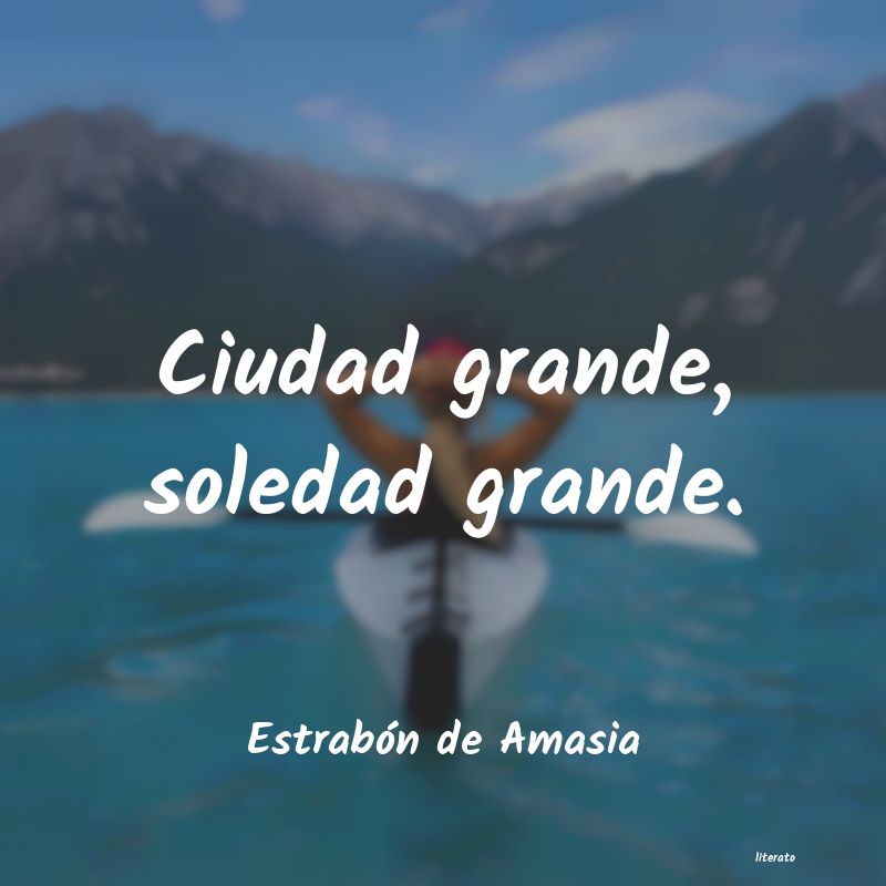 frases de EstrabÃ³n de Amasia