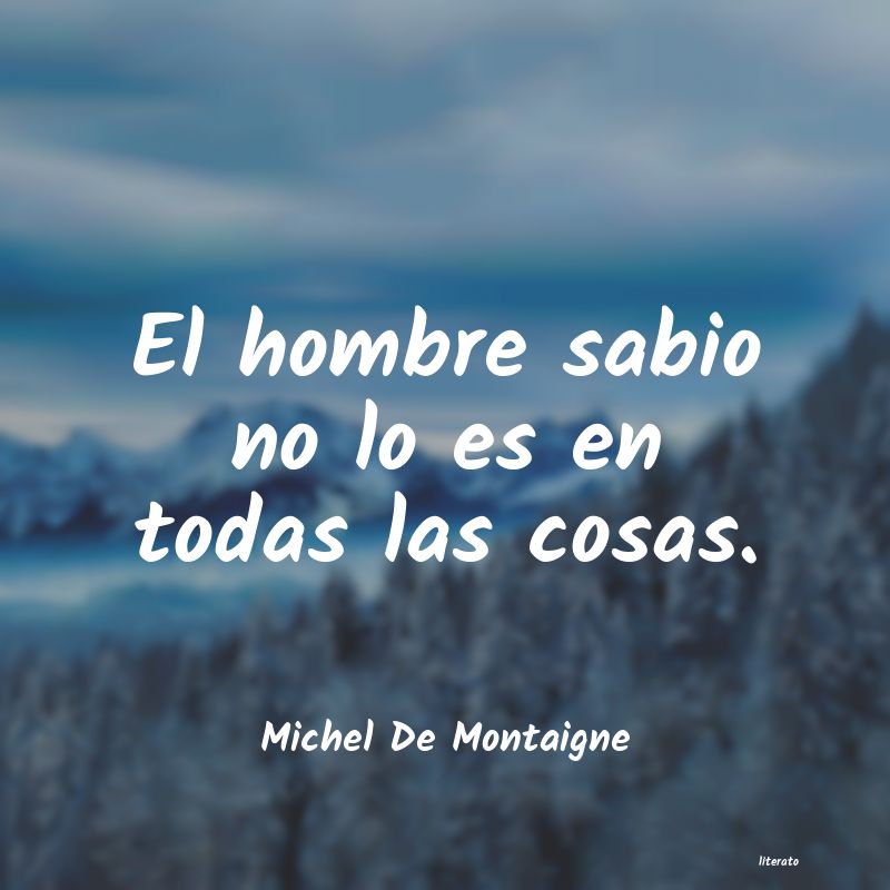 frases de Michel De Montaigne