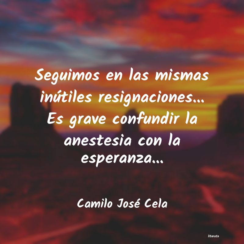 frases de Camilo José Cela