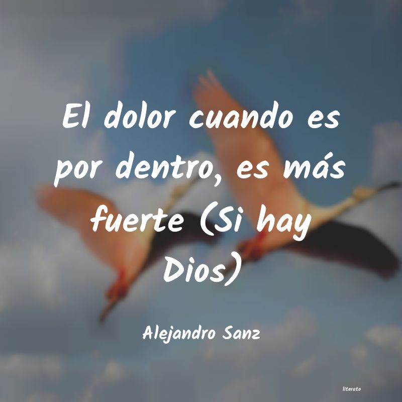 frases de Alejandro Sanz