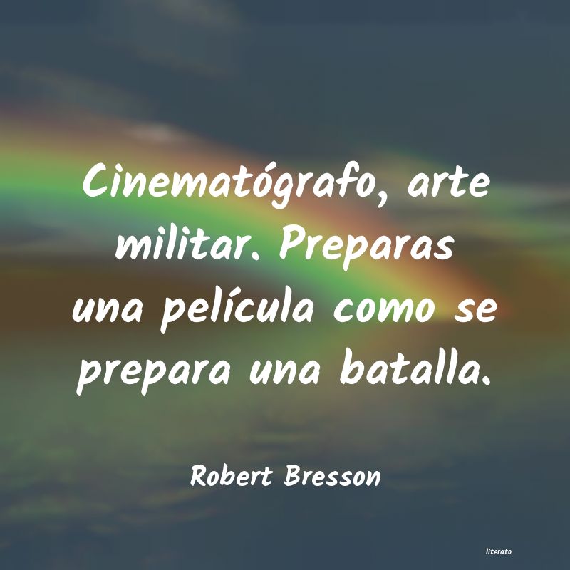 frases de Robert Bresson