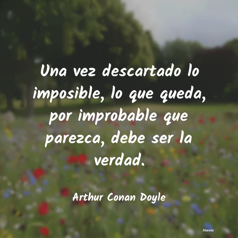 Frases de Arthur Conan Doyle