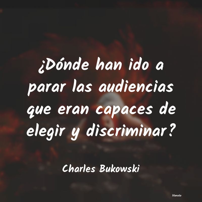 Frases de Charles Bukowski